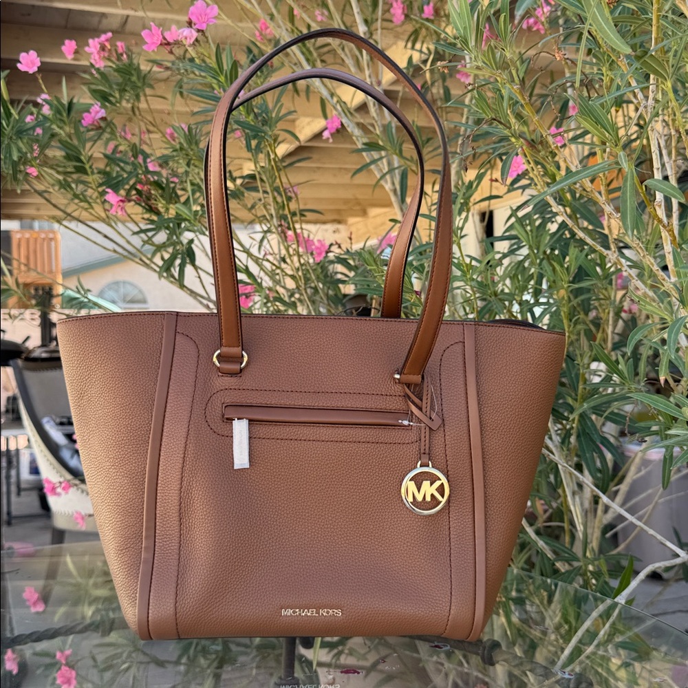 Carine front zip leather tote luggage - Picture 11 of 11